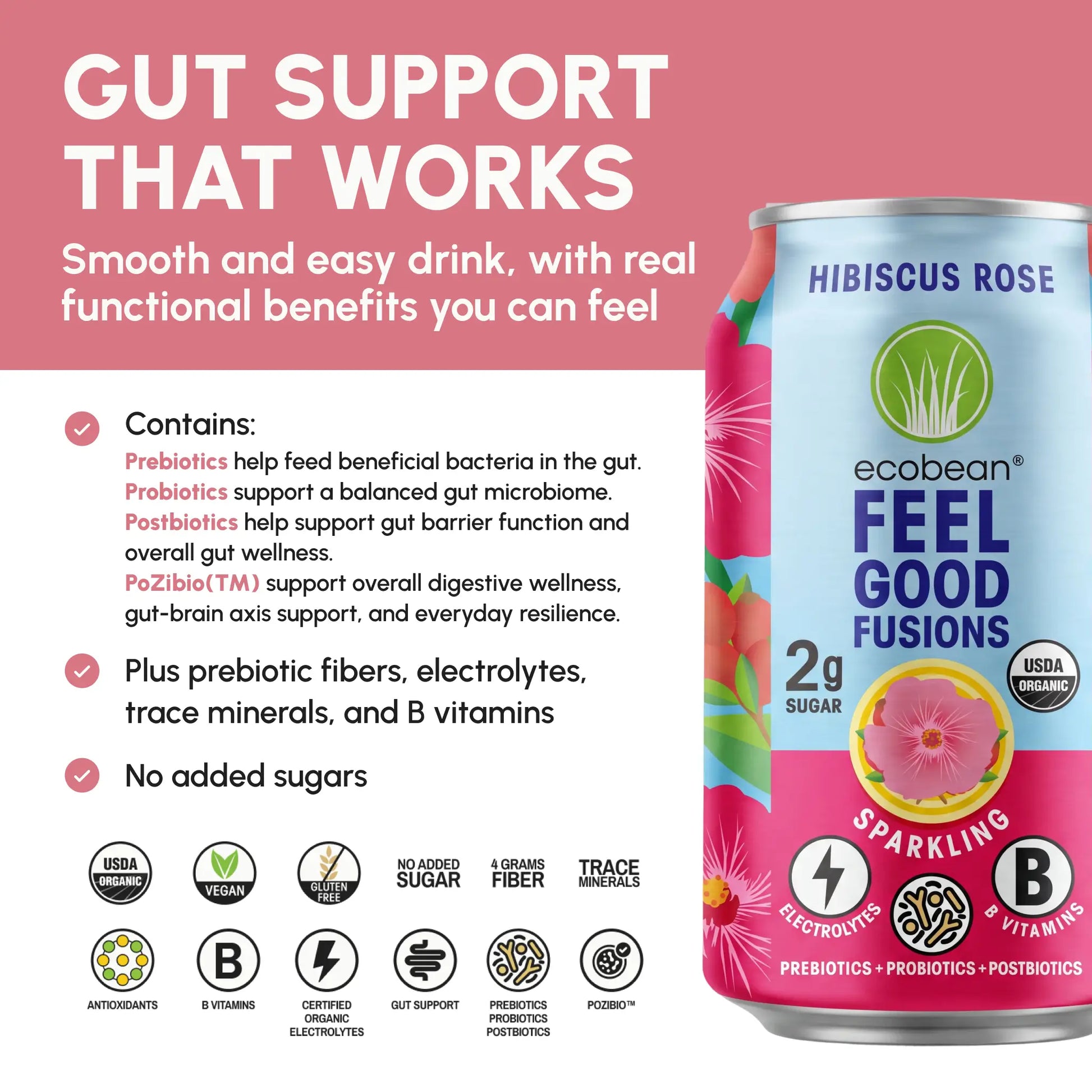 Ecobean - Feel Good Fusions - Hibiscus Rose - 5