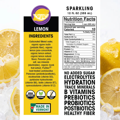 Ecobean - Feel Good Fusions - Lemon - Nutrition Facts