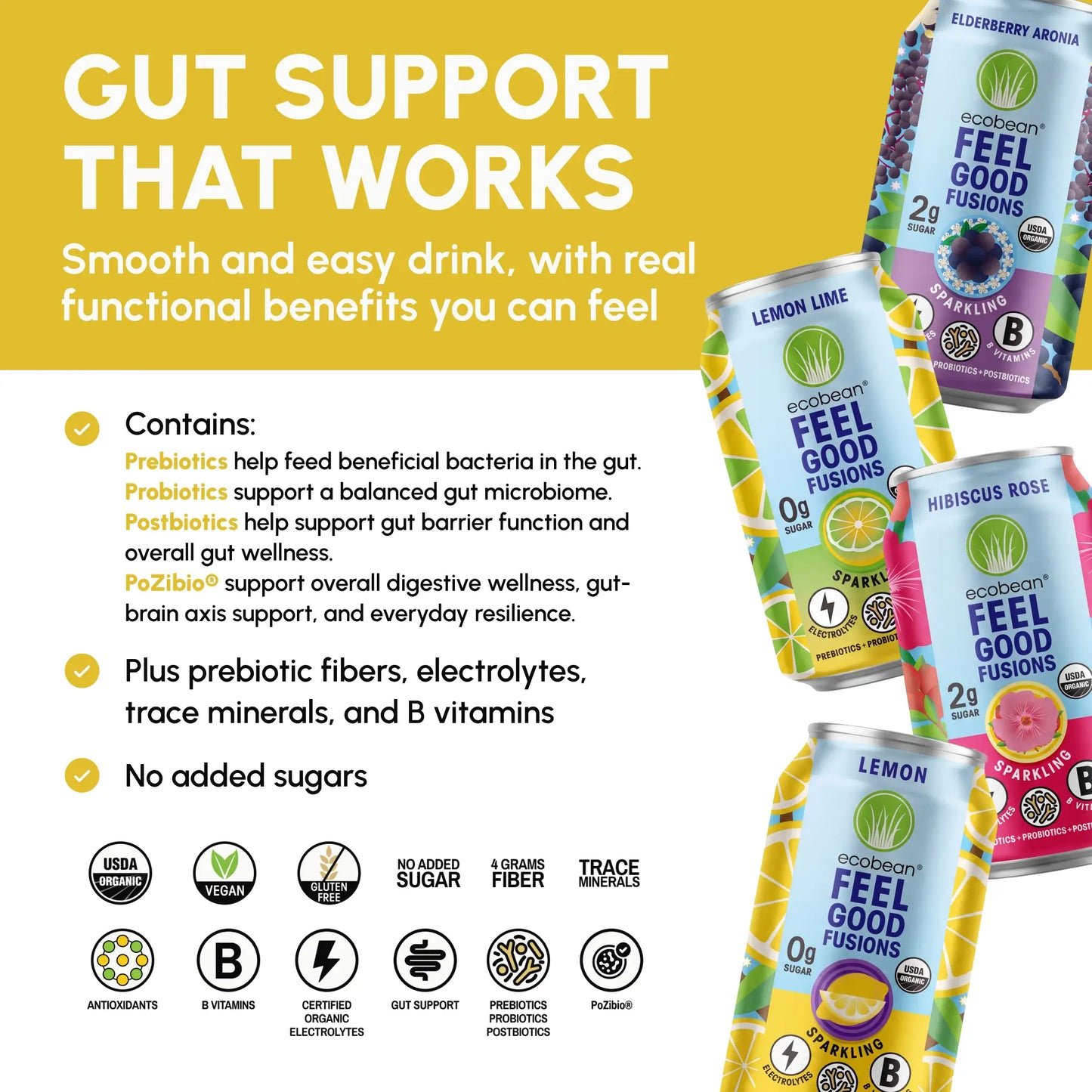 Ecobean - Feel Good Fusions - Sampler Pack - Gut Health