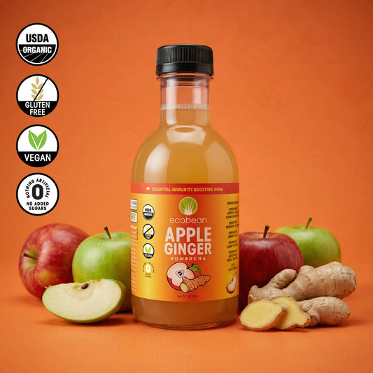 APPLE GINGER KOMBUCHA