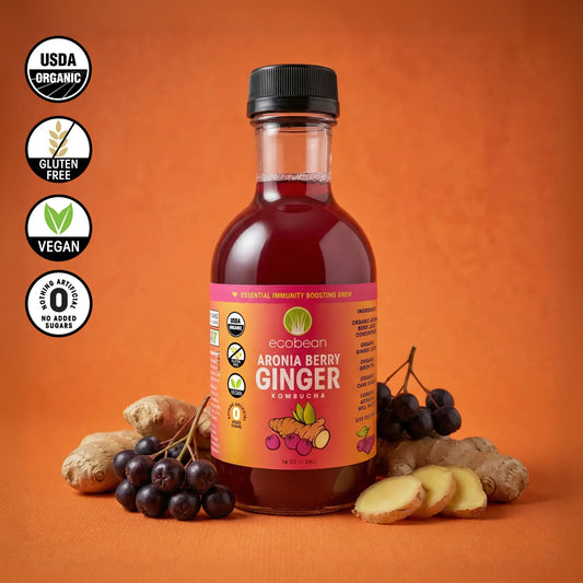 ARONIA BERRY GINGER KOMBUCHA