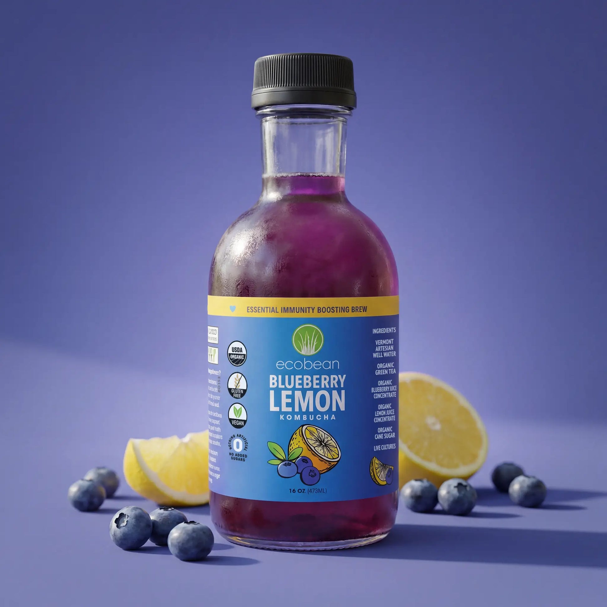 Ecobean - Kombucha - Blueberry Lemon - 1