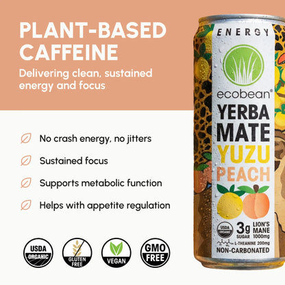 Ecobean - Yerba Mate - Yuzu Peach - 4