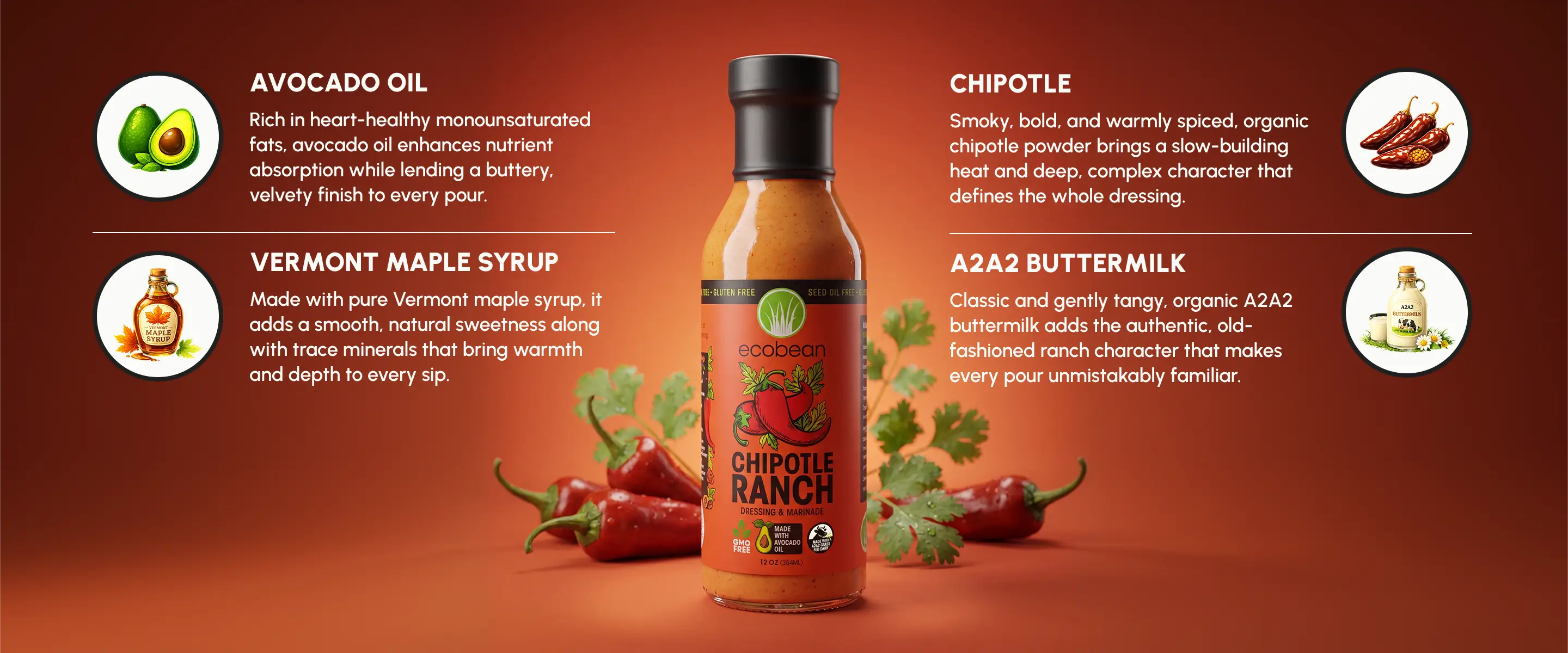 Ecobean - Salad Dressings - Chipotle Ranch - Ingredients - Desktop